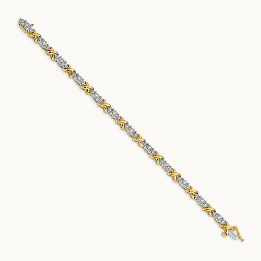 X Fancy Bracelet, 0.50 ct tw Lab-Grown Diamond