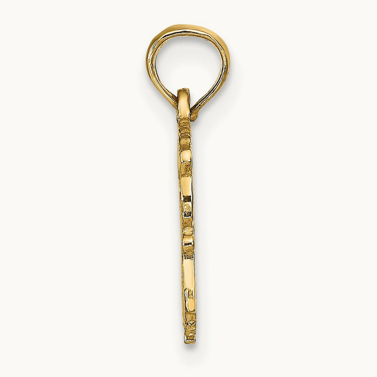 AQUARIUS Zodiac Charm in 14K Yellow Gold