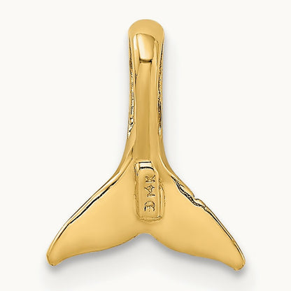 Mini Whale Tail Chain Slide, 14K