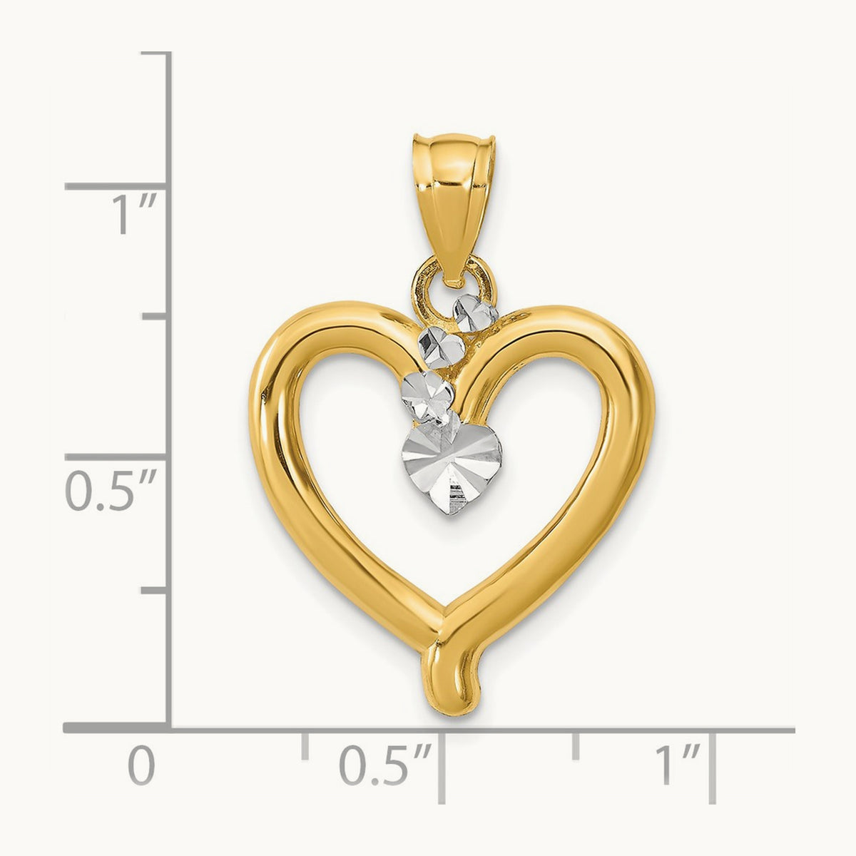 w/ Diamond-cut Heart Charm — photo set