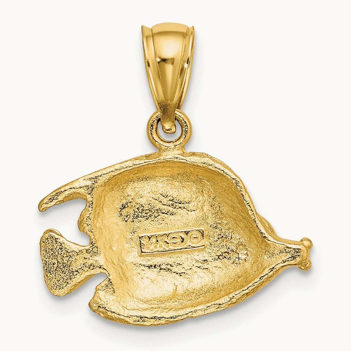 2-D Polished Engraved Fish Charm — photo set