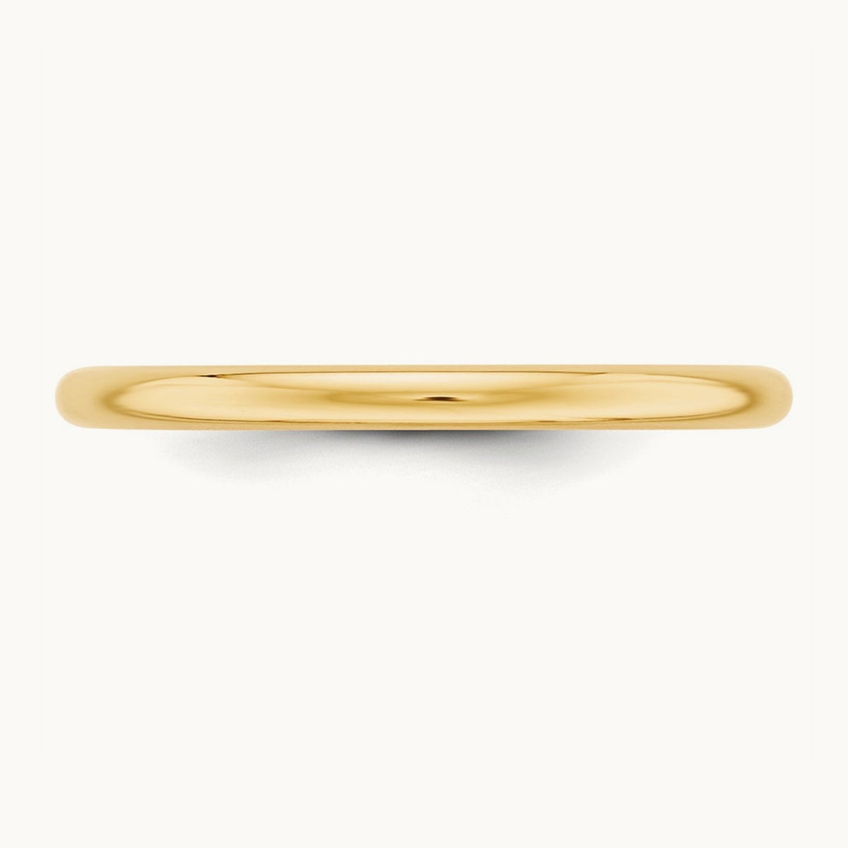 Half Round Band, 2mm, 10K Yellow Gold