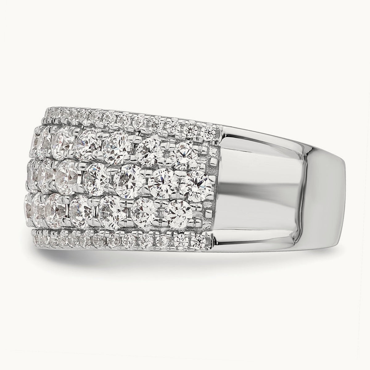 Complete Diamond Band, 14K White Gold