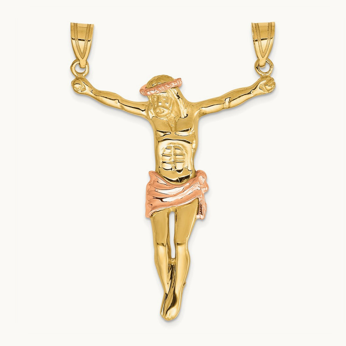 Corpus Pendant, 14K Two-tone Rose