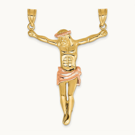 Corpus Pendant, 14K Two-tone Rose
