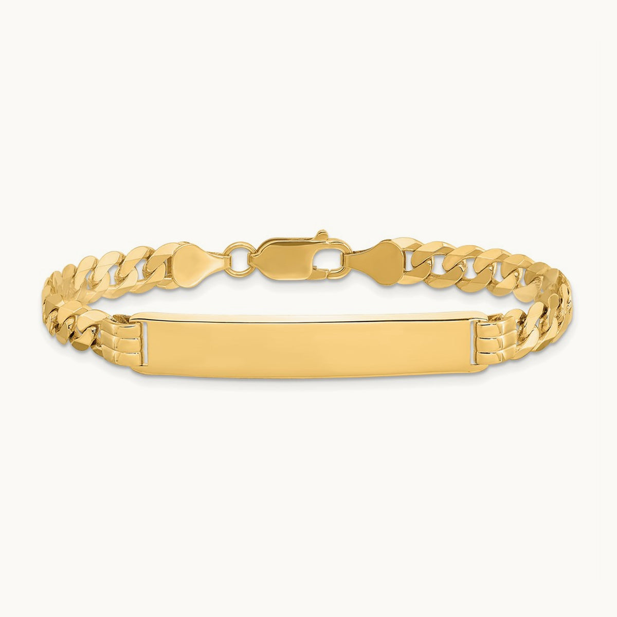 Curb Link ID Bracelet, 14K