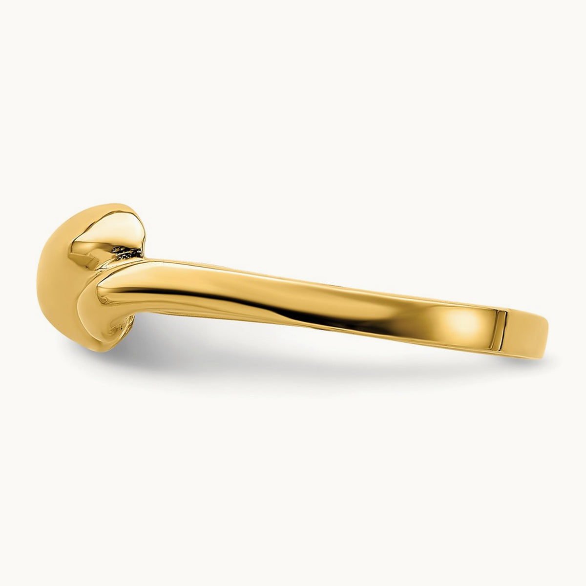 Curl-top Dome Ring, 14K