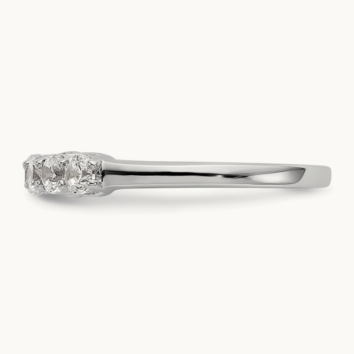 5-Stone Diamond Band, 14K White Gold