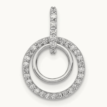 Double Circle Dangle Pendant, 0.25 ct tw Lab-Grown Diamond