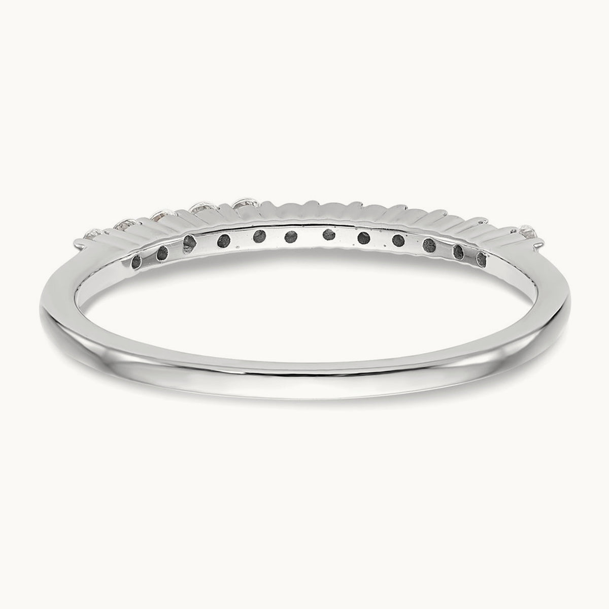 Diamond Wedding Band, 14K White Gold