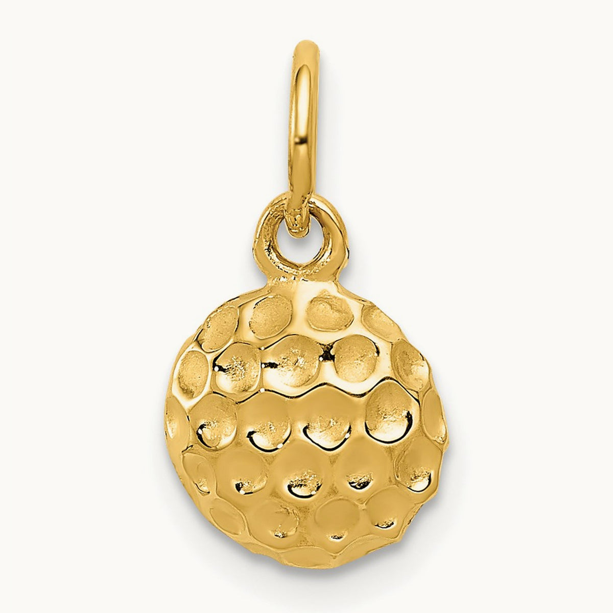 Golf Ball Charm — 14K Yellow Gold