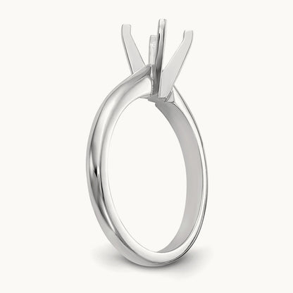 1.25ct. Medium-Weight Knife Edge 4-Prong Mounting, 14K White Gold