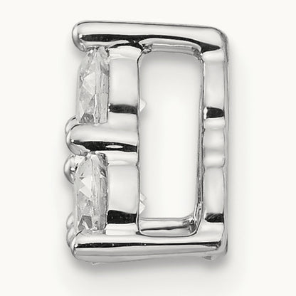 3 Stone Triangle Chain Slide, 0.50 ct tw Lab-Grown Diamond