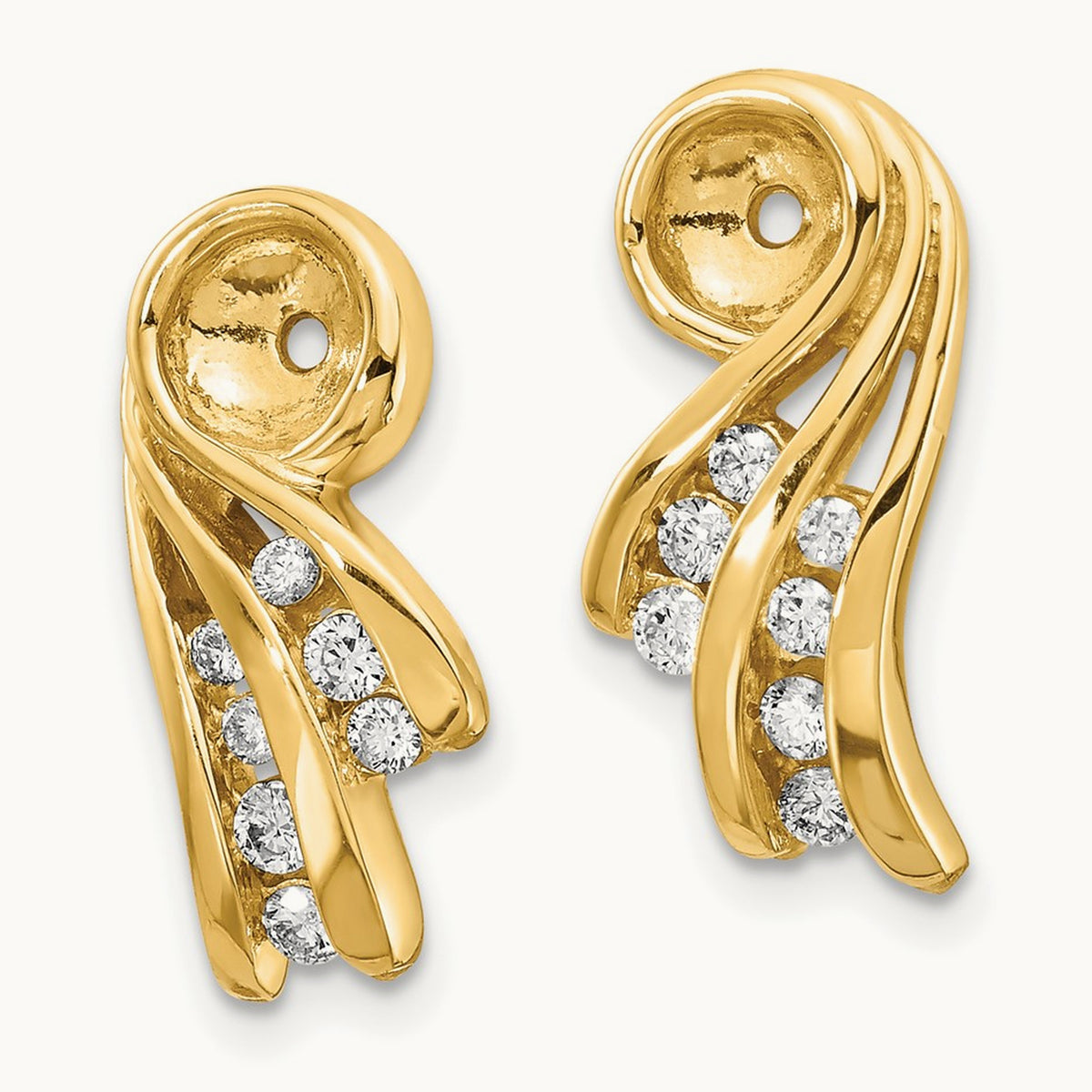 AA Fancy Diamond Earring Jacket, 14K