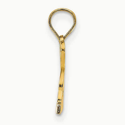 I HEART ST. JOHN w/Dolphin Pendant, 14K