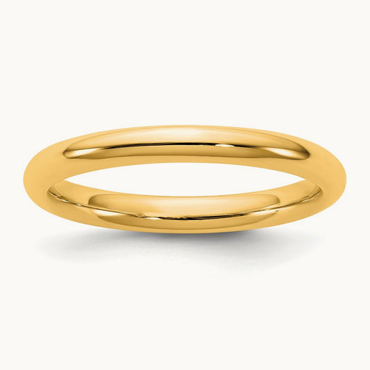 Standard Comfort Fit Band, 2.5mm, 10K Yellow Gold