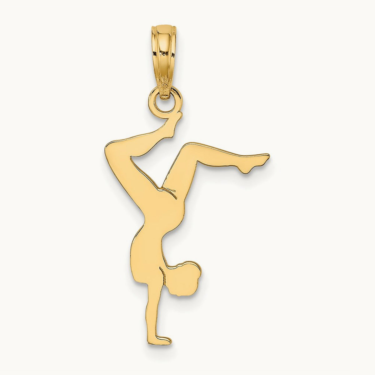 Solid Polished Gymnast Charm — 20.5mm