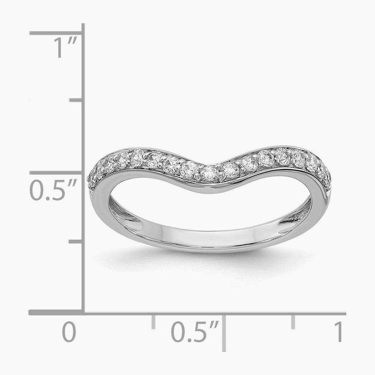 Diamond Ring Guard, 14K White Gold