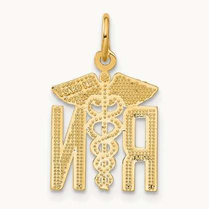 RN Nurse Charm, 14K