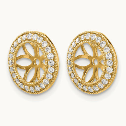 3/8ct Diamond Earring Jackets, 14K