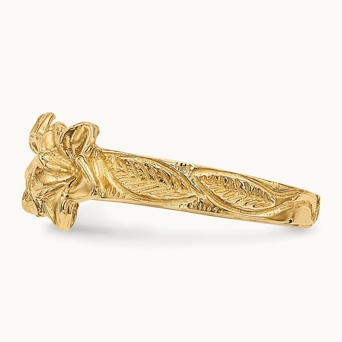 Polished Flowers Toe Ring, 14K