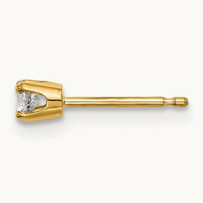 Single Stud Diamond Earring, 14K
