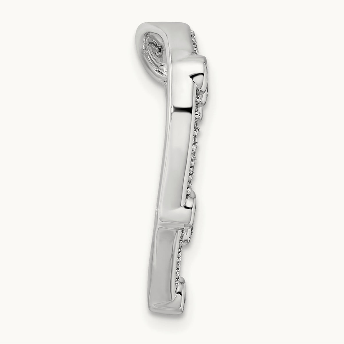 Open Heart Chain Slide, 0.25 ct tw Lab-Grown Diamond