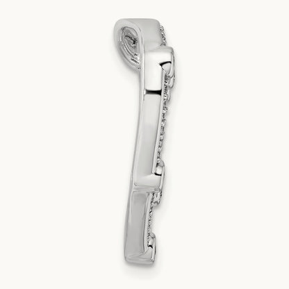 Open Heart Chain Slide, 0.25 ct tw Lab-Grown Diamond