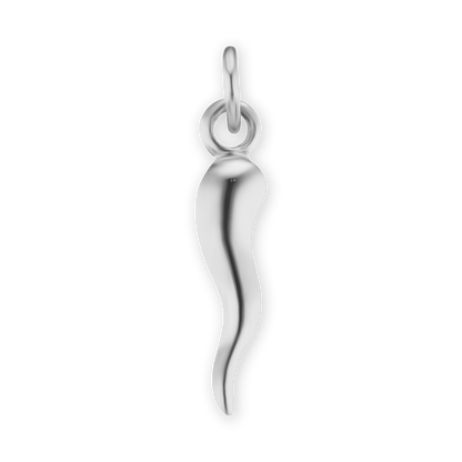 Lucky Italian Horn Amulet, Solid