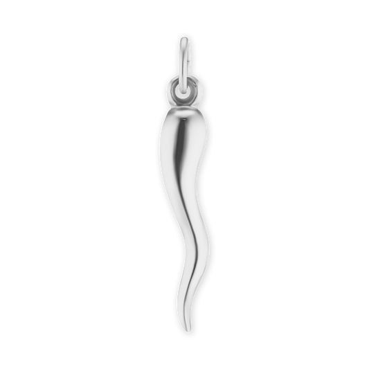 Lucky Italian Horn Amulet, Solid