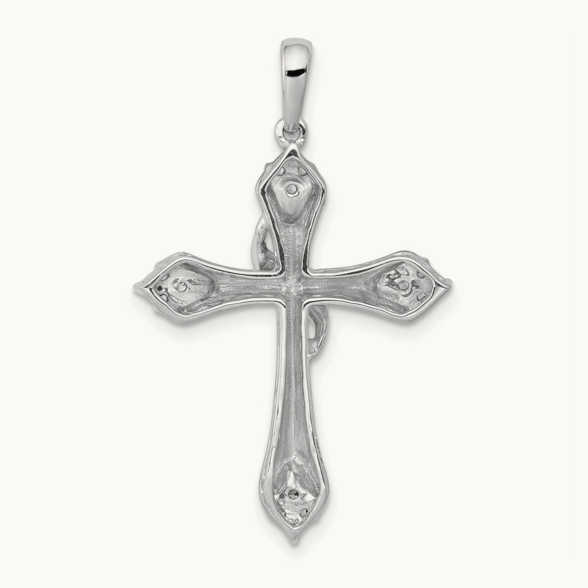 1/6ct. Diamond Cross Pendant — photo set