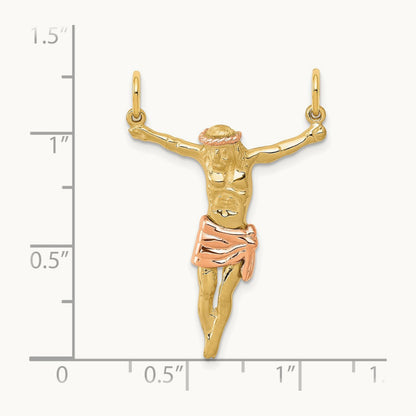 Corpus Pendant, 14K Two-tone Rose