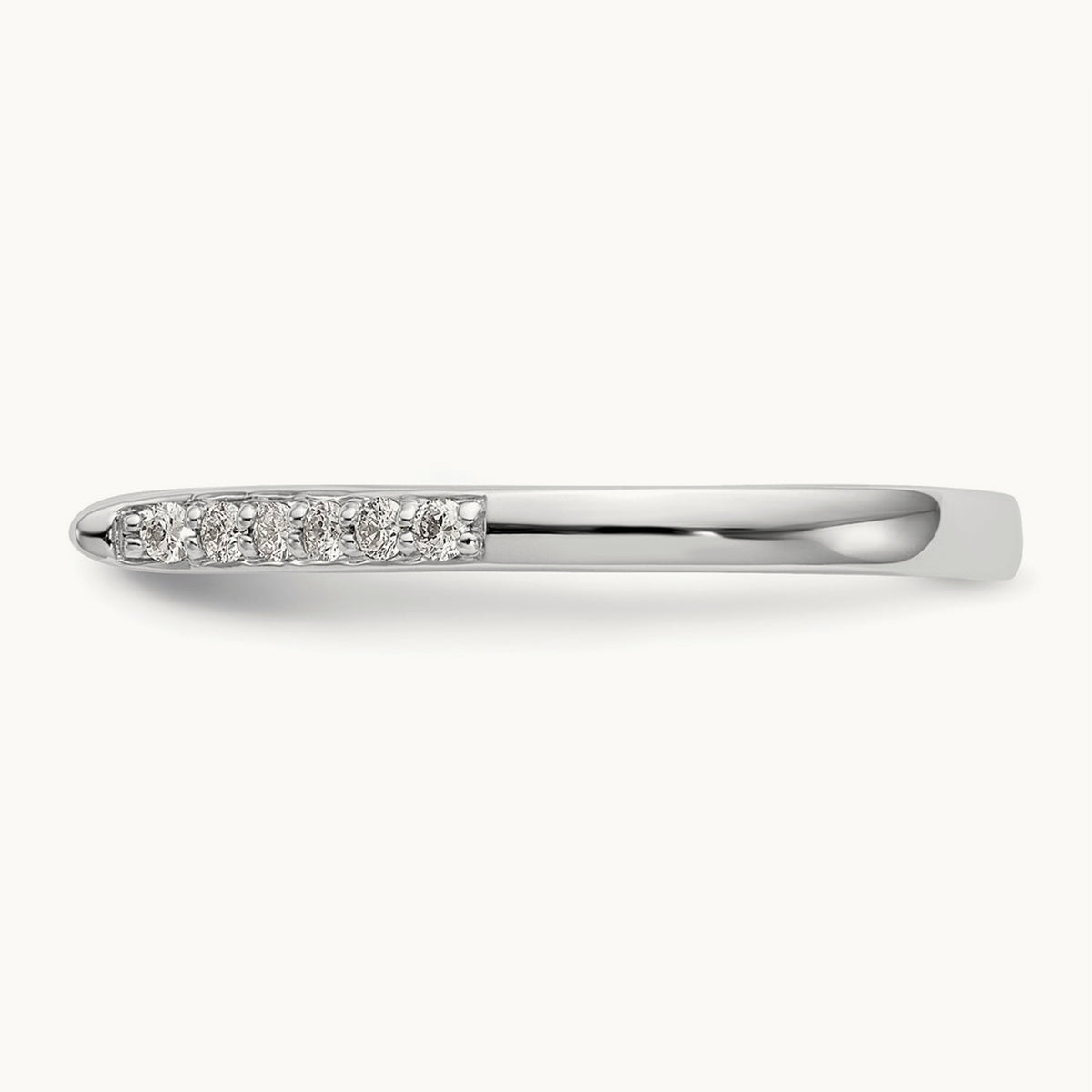 Semi-Mount Peg Engagement Ring, 0.15-0.25 ct tw Lab-Grown Diamond — 1/6 ct, Standard, 14K White Gold