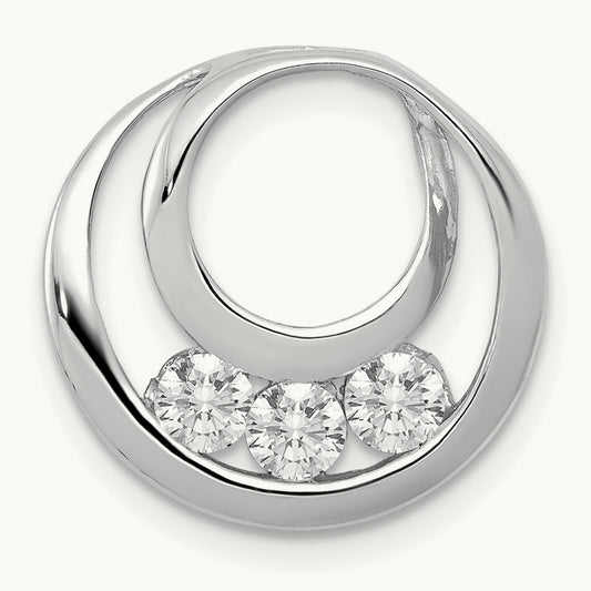 Circle Chain Slide, 0.50 ct tw Lab-Grown Diamond