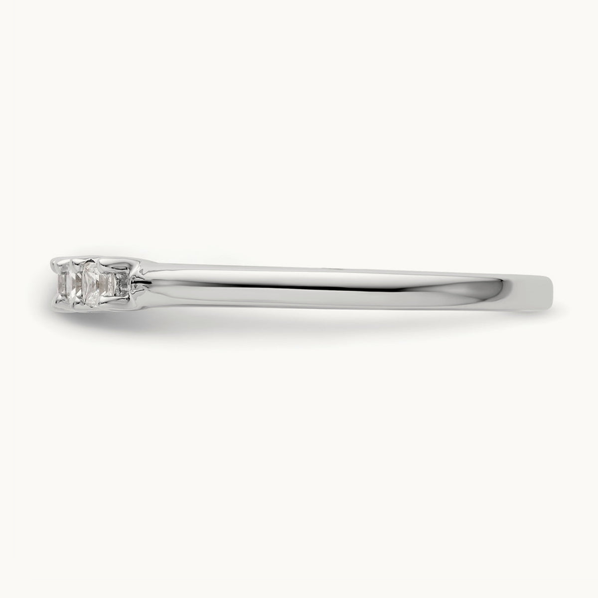5-Stone Diamond Band, 14K White Gold