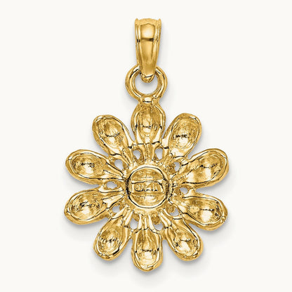 Sunflower Charm, 14K