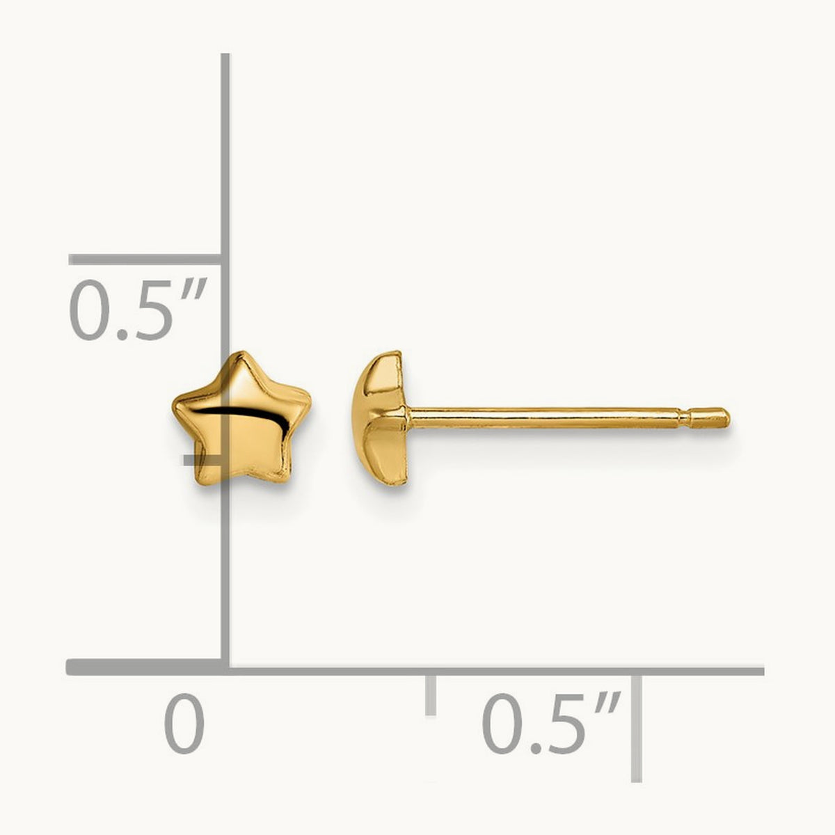 Madi K Star Post Earrings — 4.5mm