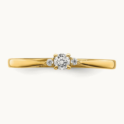 Petite Engagement Ring, 0.10 ct tw Lab-Grown Diamond