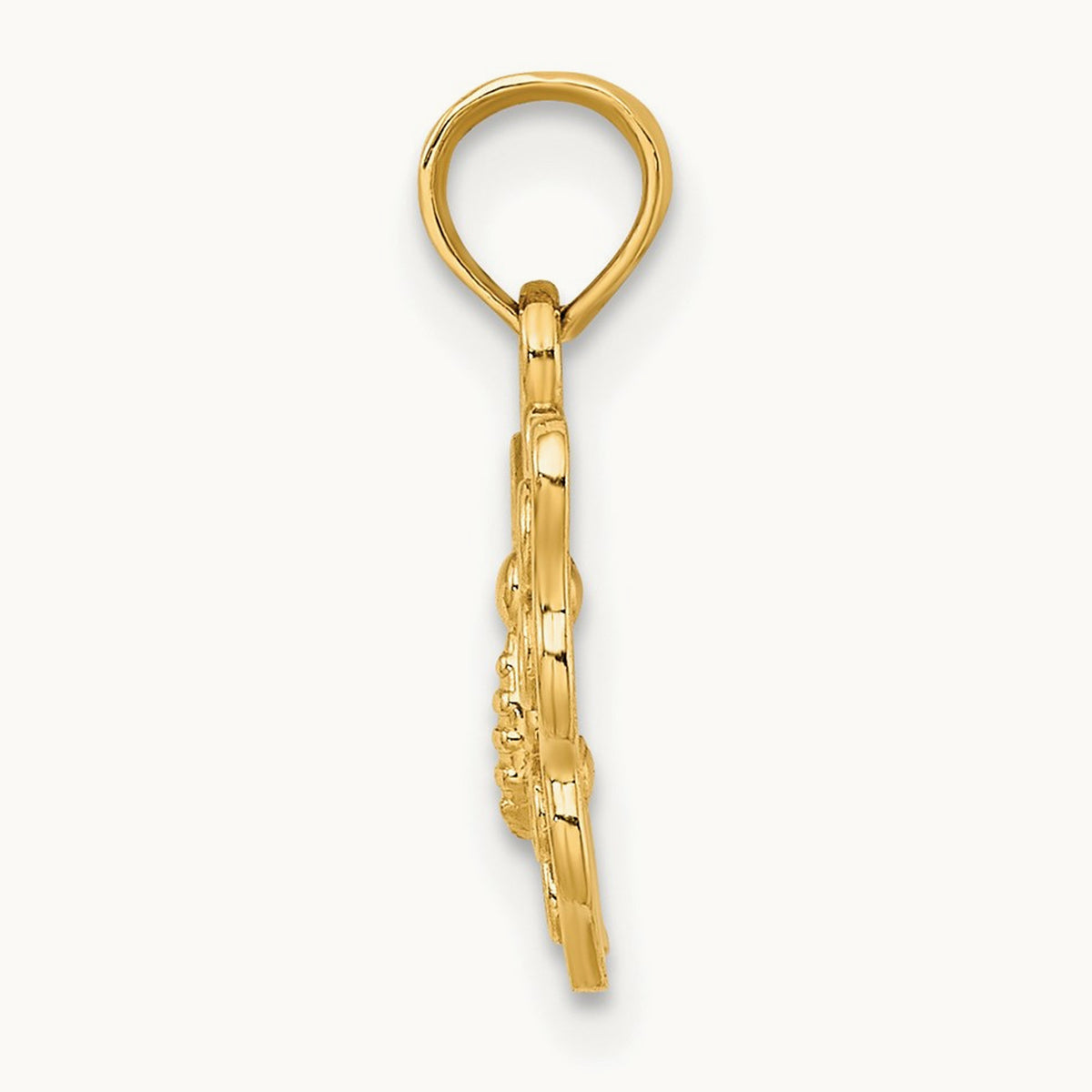 Cut-Out Small Butterfly Charm, 14K