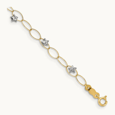 Puff Stars Bracelet, 14K Two-tone
