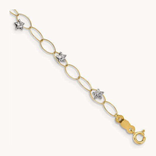 Puff Stars Bracelet, 14K Two-tone