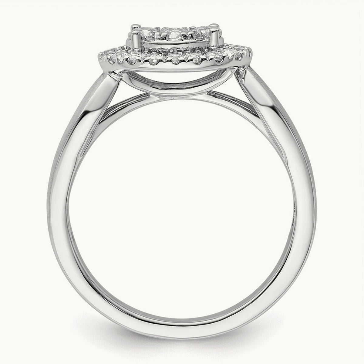 Cluster Engagement Ring, 0.50 ct tw Lab-Grown Diamond