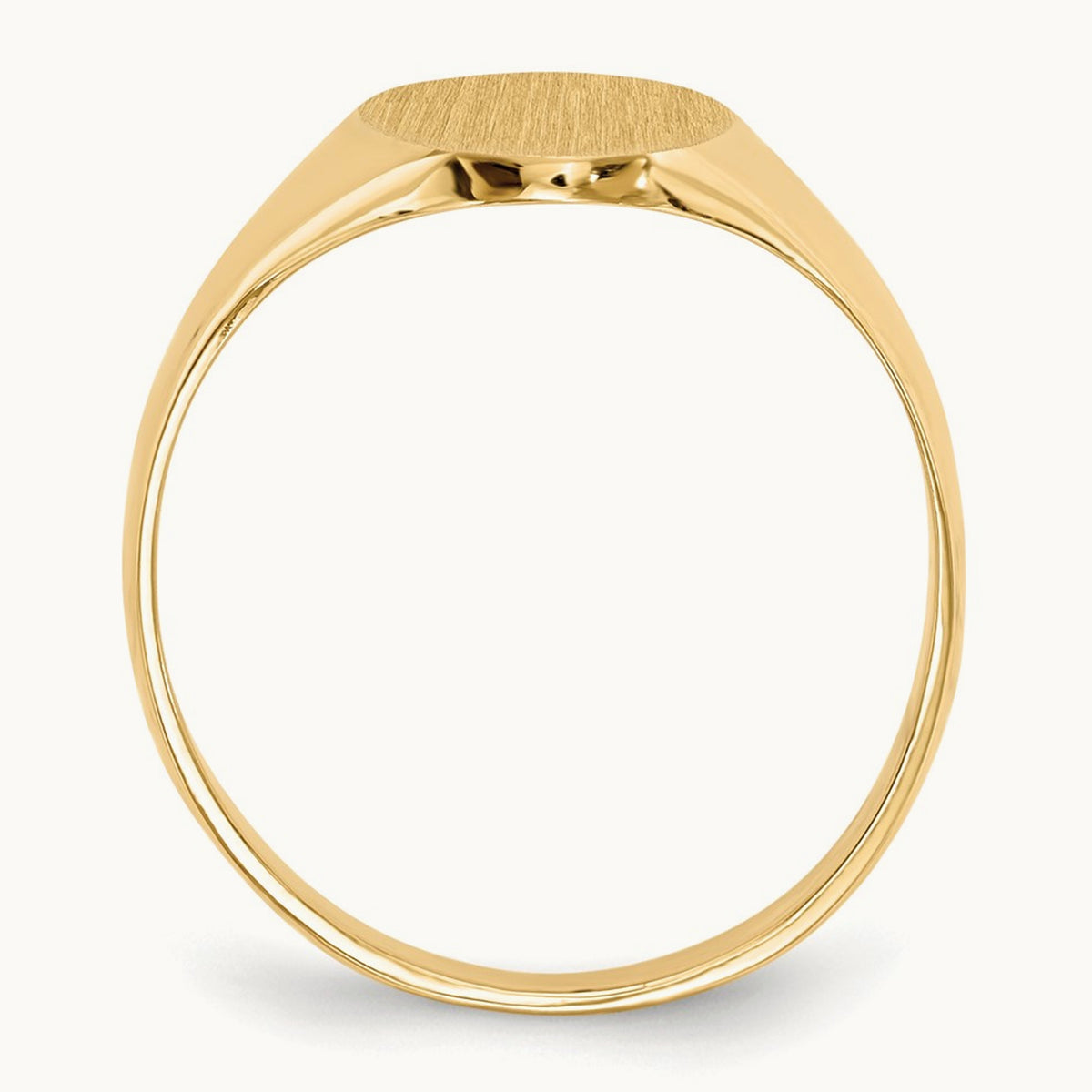8.5x12. Closed Back Signet Ring, 0mm, 14K