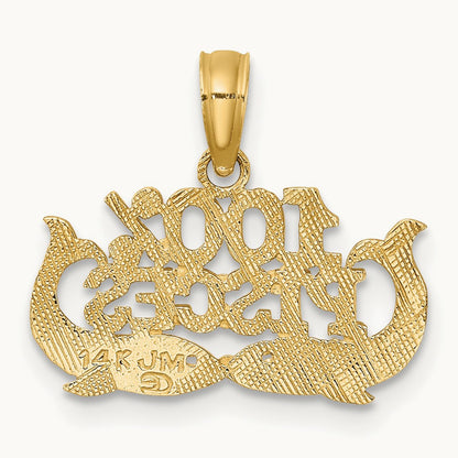 100% PISCES Zodiac Charm — 14K Yellow Gold