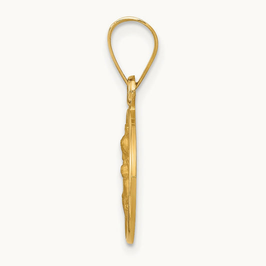 Our Lady of Perpetual Help Medal Pendant, 18K