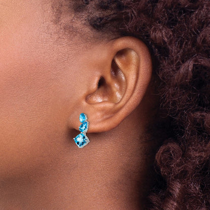 Blue Topaz Dangle Earrings — photo set