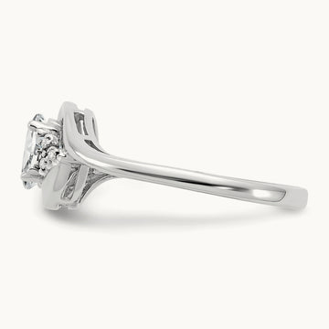 Topaz and Diamond Ring — 14K White Gold