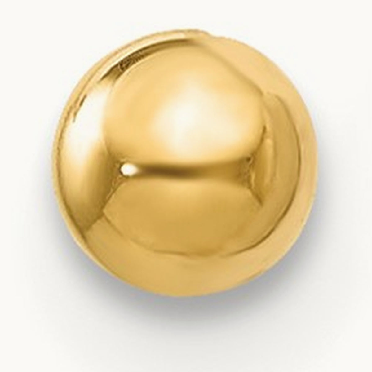 Single Polished Ball Post Earring — 3mm