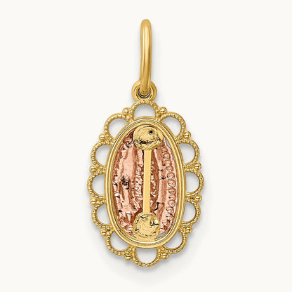 Guadalupe Pendant, 14K Two-tone