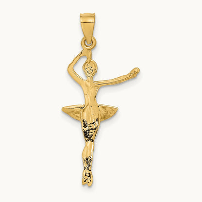 Ballerina Pendant, 14K